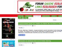 Tablet Screenshot of lef-online.be